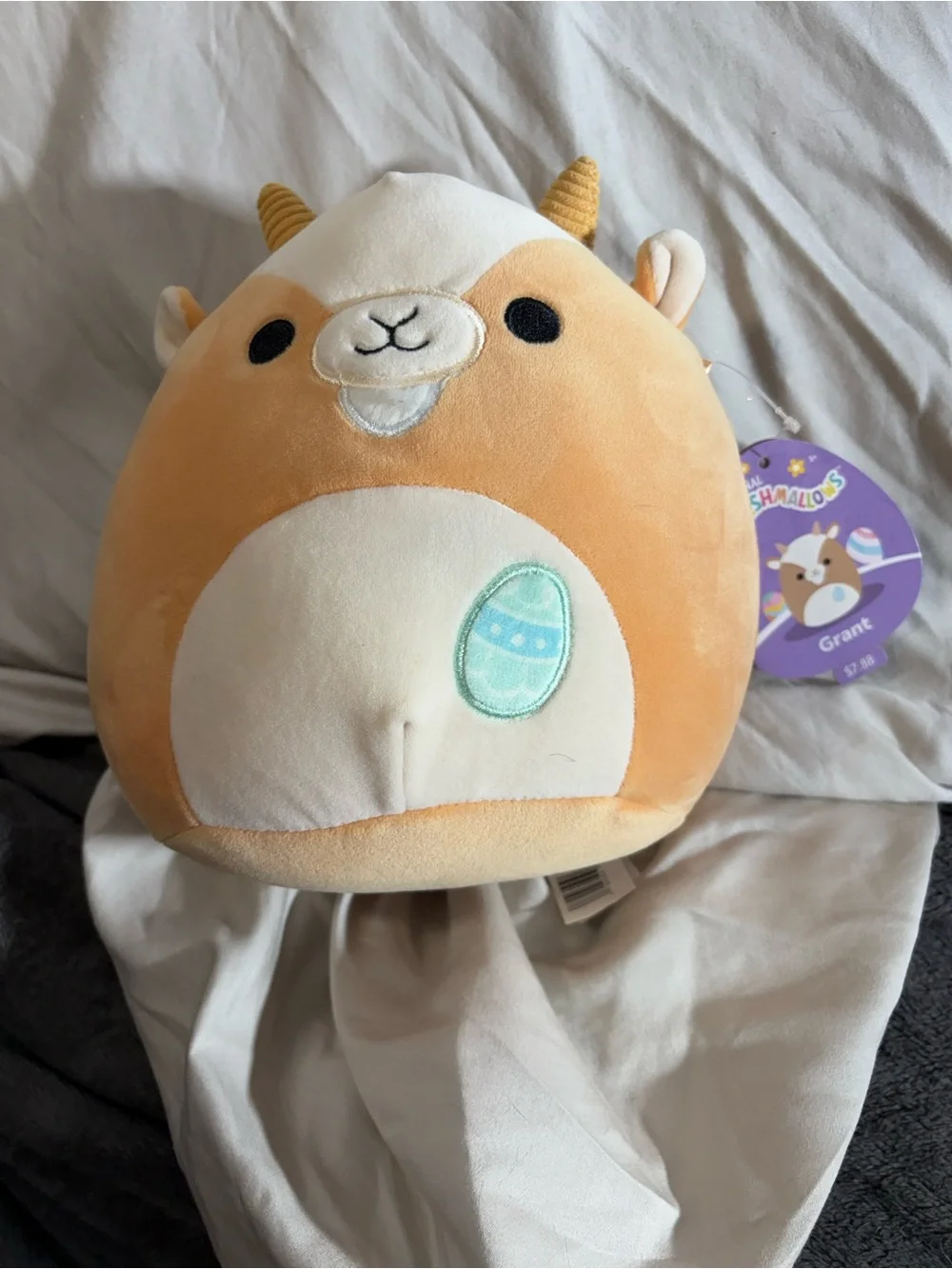 Squishmallows Grant the Goat Plush - Cream & Tan